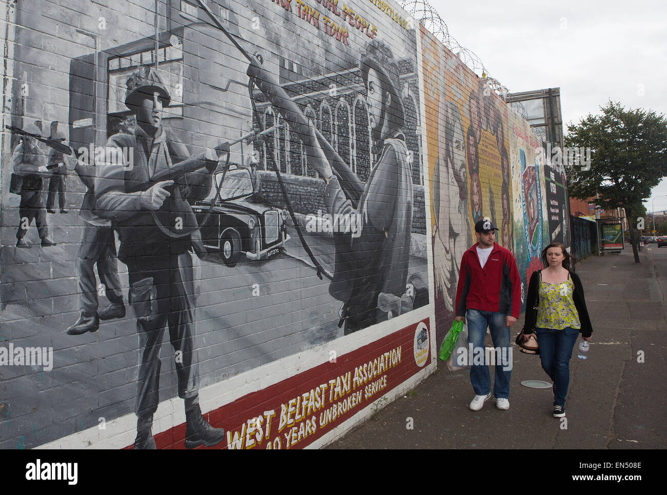Wandmalereien aus dem Bürgerkrieg in Irland Norther Stockfoto
