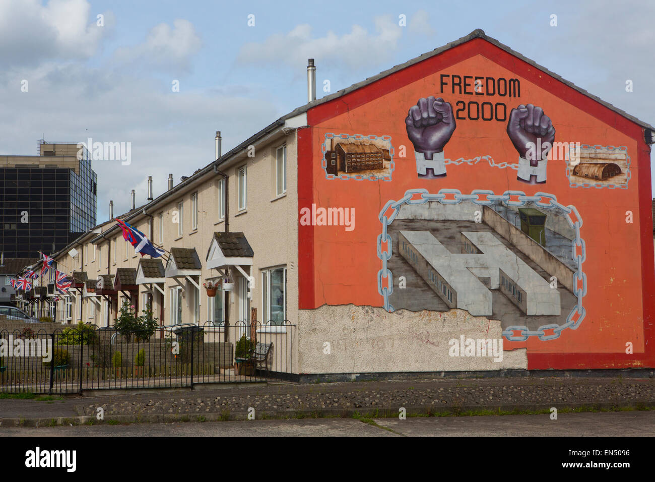 Wandmalereien aus dem Bürgerkrieg in Irland Norther Stockfoto