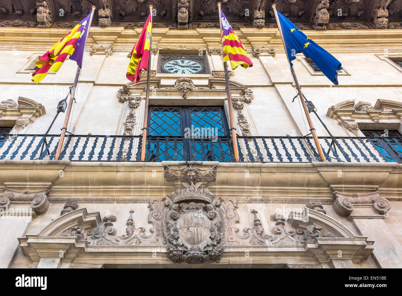 Rathaus Palma Mallorca Spanien Stockfoto