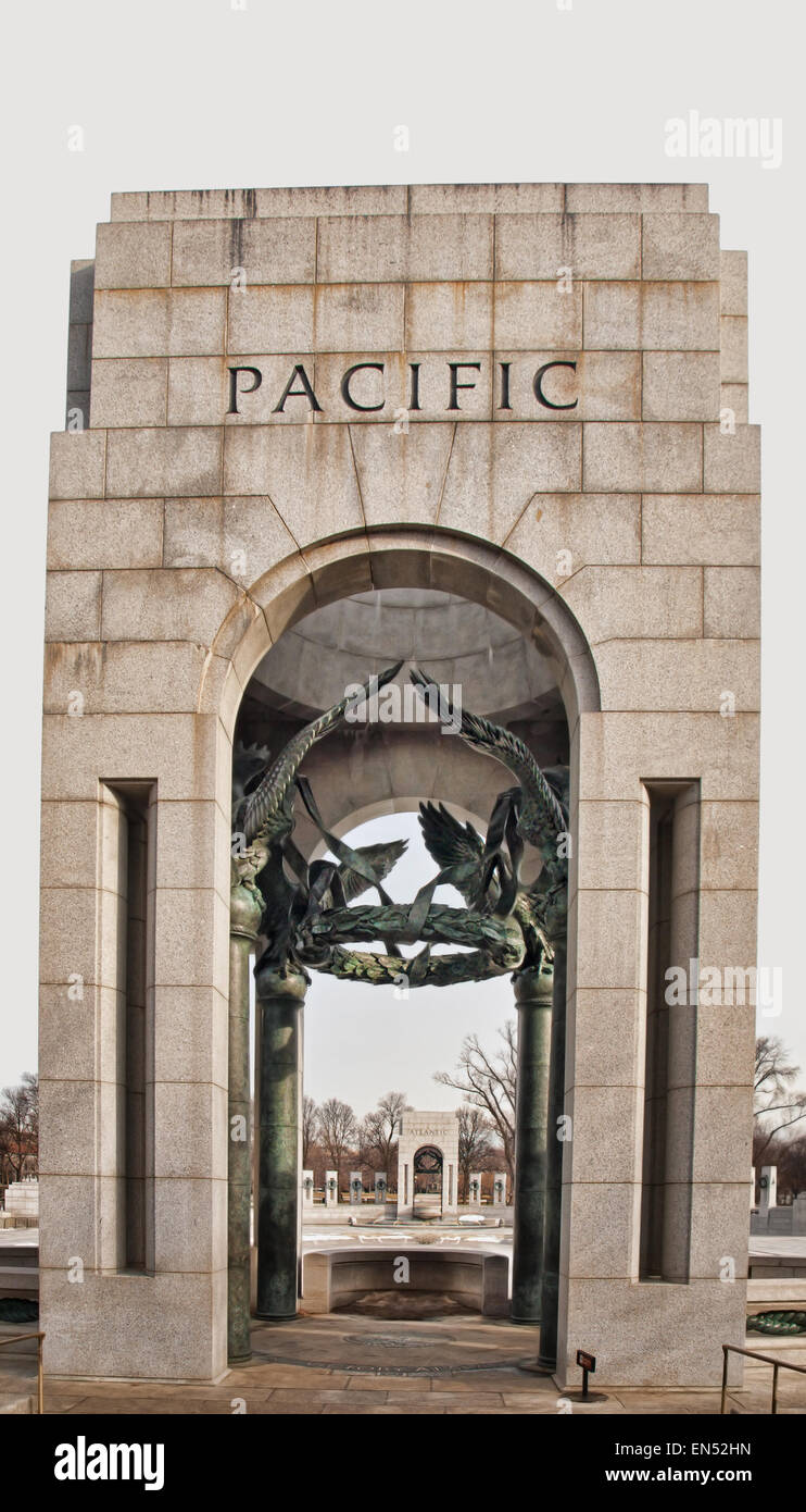 Washington, DC, USA. März 10,2014. World War II Memorial Stockfoto