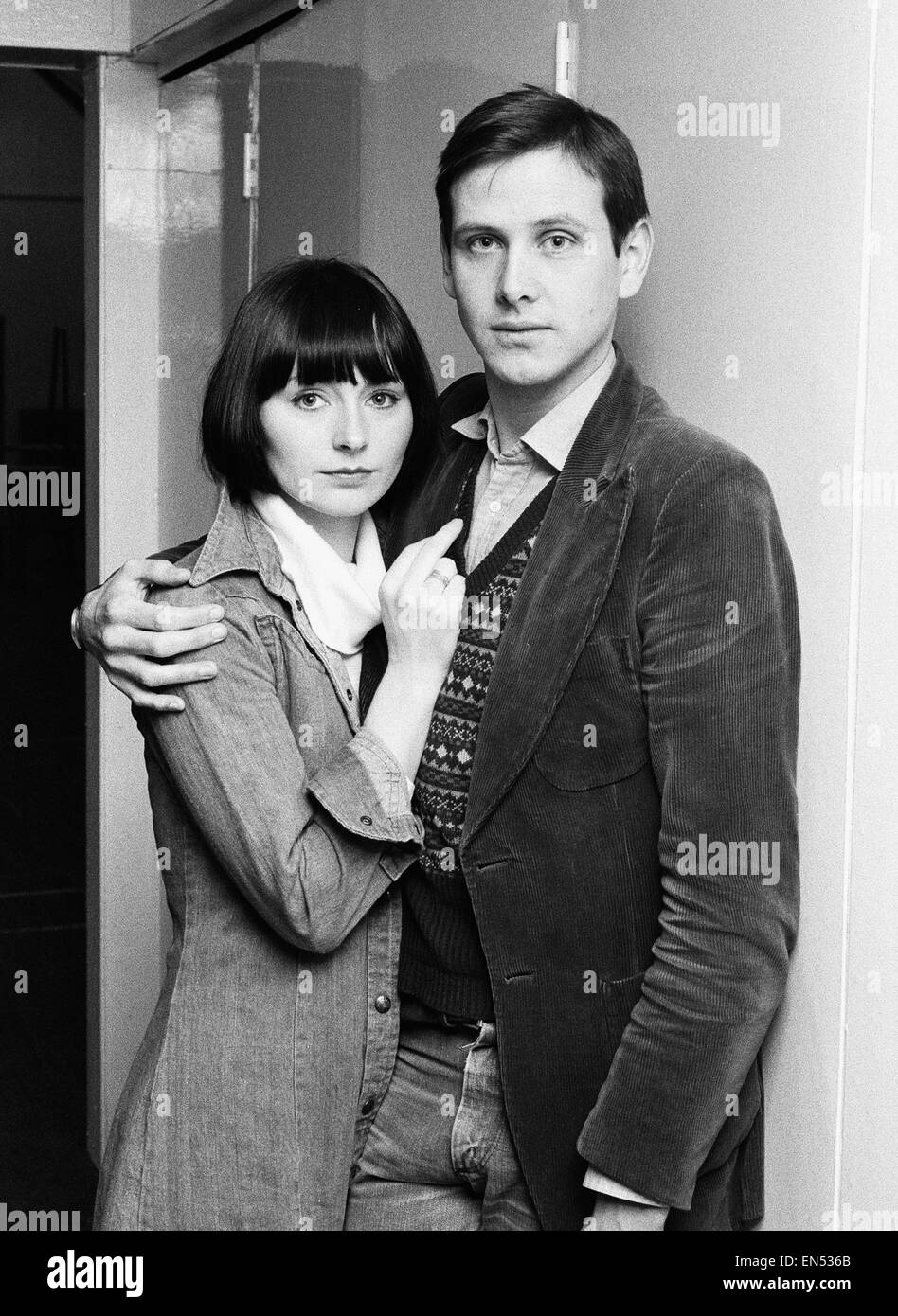 Generalprobe für neue London Wochenende Fernsehen Drama-Serie "Liebe zu Lydia". Mel Martin spielt die Rolle der Lydia mit Christopher Blake, Richardson spielt. 16. Dezember 1976. Stockfoto