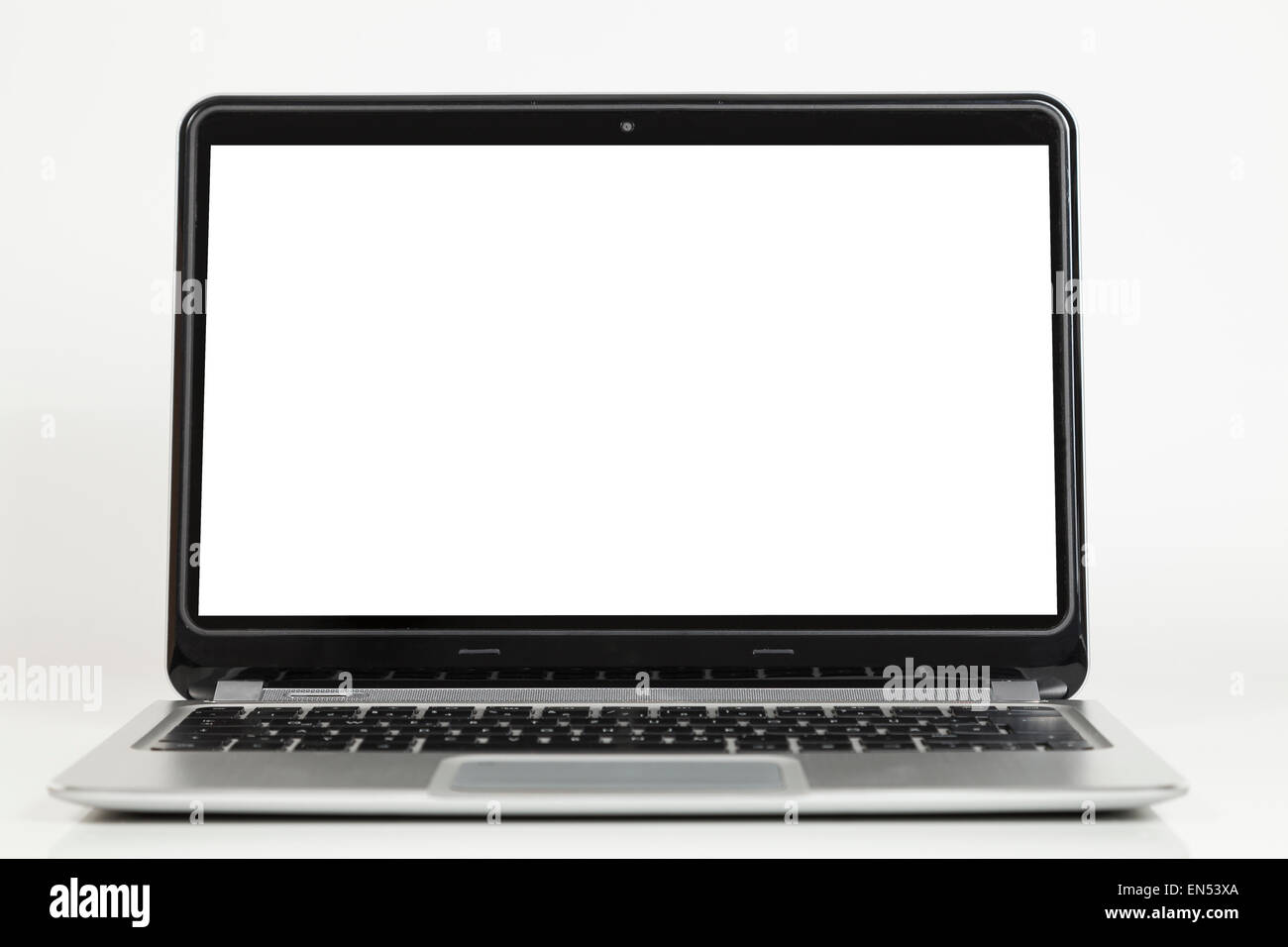 Laptop mit Leerzeichen Stockfoto
