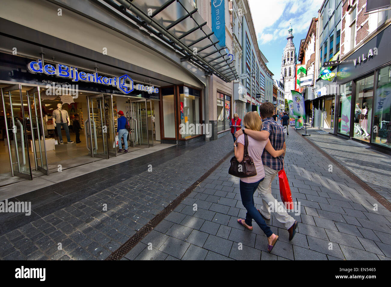 Einkaufen in holland Stockfoto