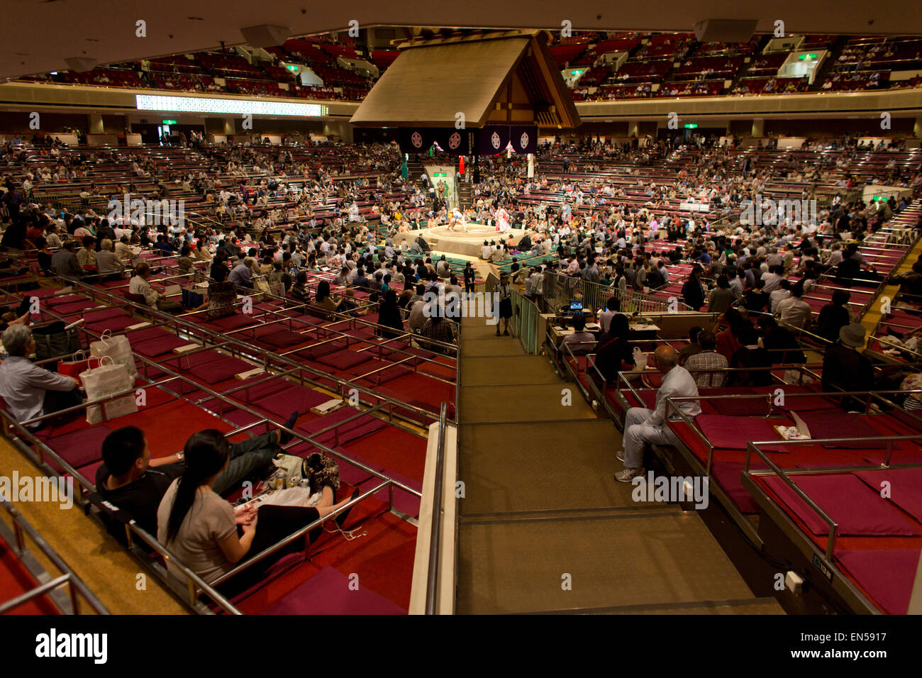 Sumo-Ringen in Tokio Stockfoto
