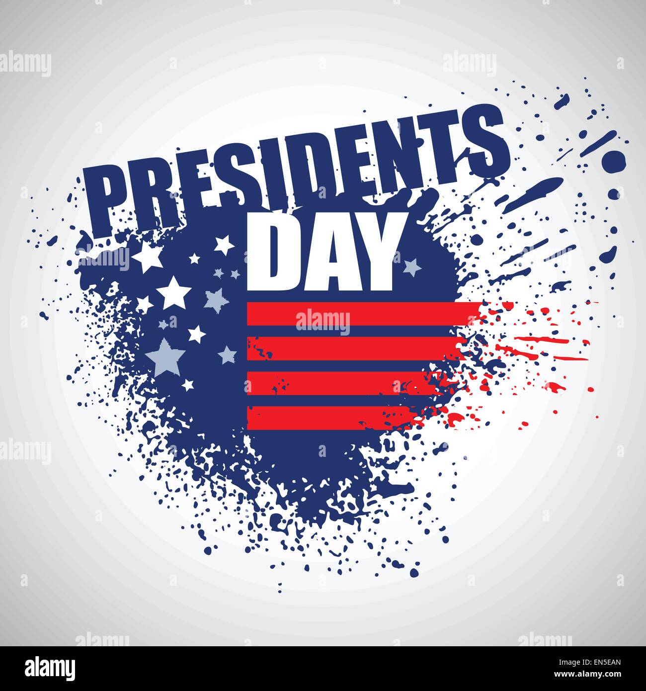 Präsidenten Day Vector Background. Patriotische USA Abbildung Stock Vektor
