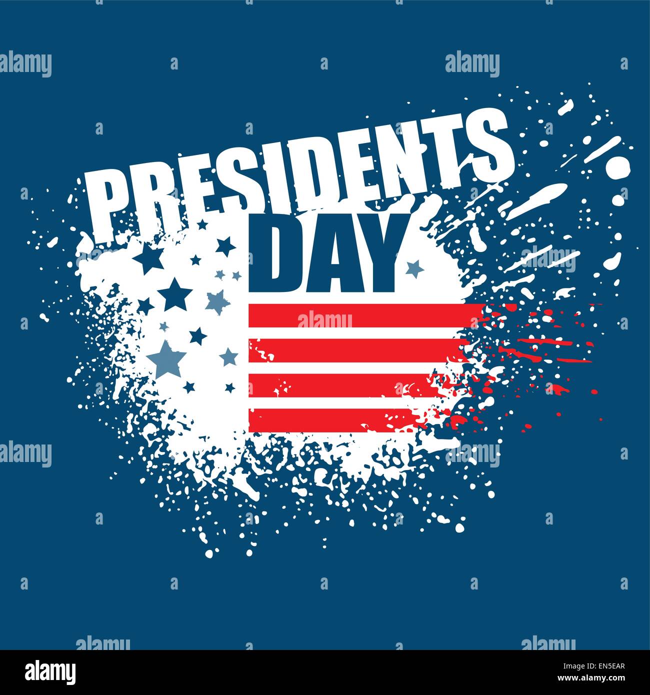 Präsidenten Day Vector Background. Patriotische USA Abbildung Stock Vektor