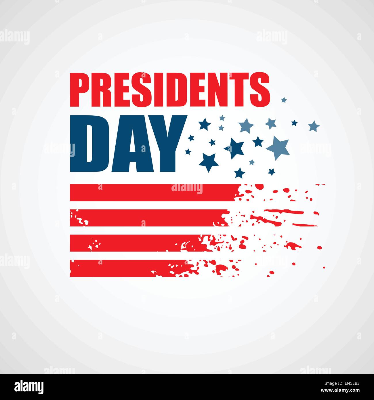 Präsidenten Day Vector Background. Patriotische USA Abbildung Stock Vektor