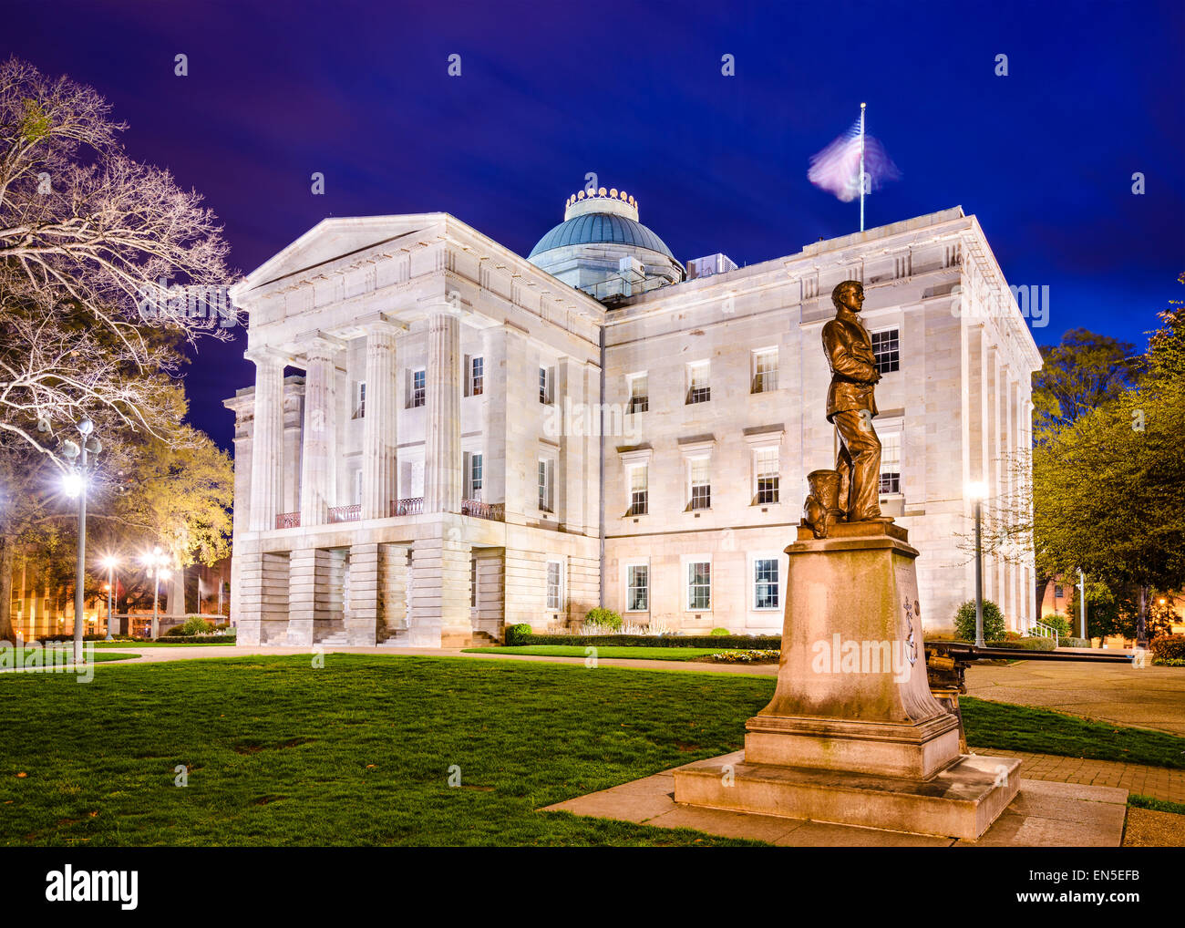 Raleigh, North Carolina, USA State Capitol Building. Stockfoto