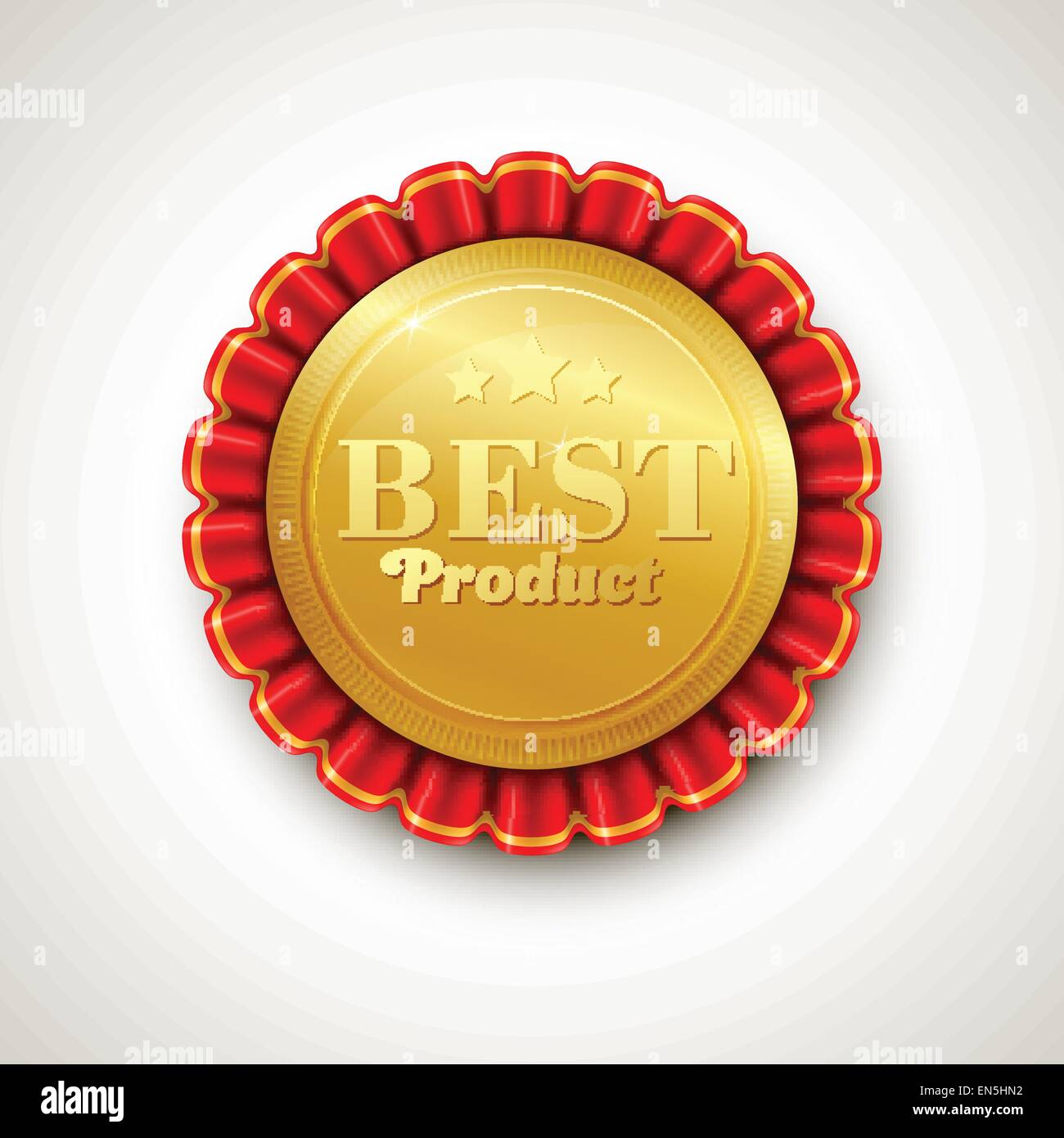 Symbol "beste Produkt". Beschriften Sie Vektor-Illustration EPS 10 Stock Vektor