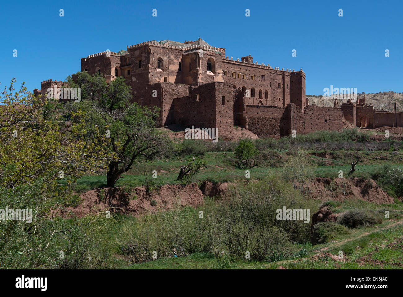 Kasbah Telouet, lebte Glaoui Familie bis 1956 Pascha von Marrakesch Stockfoto