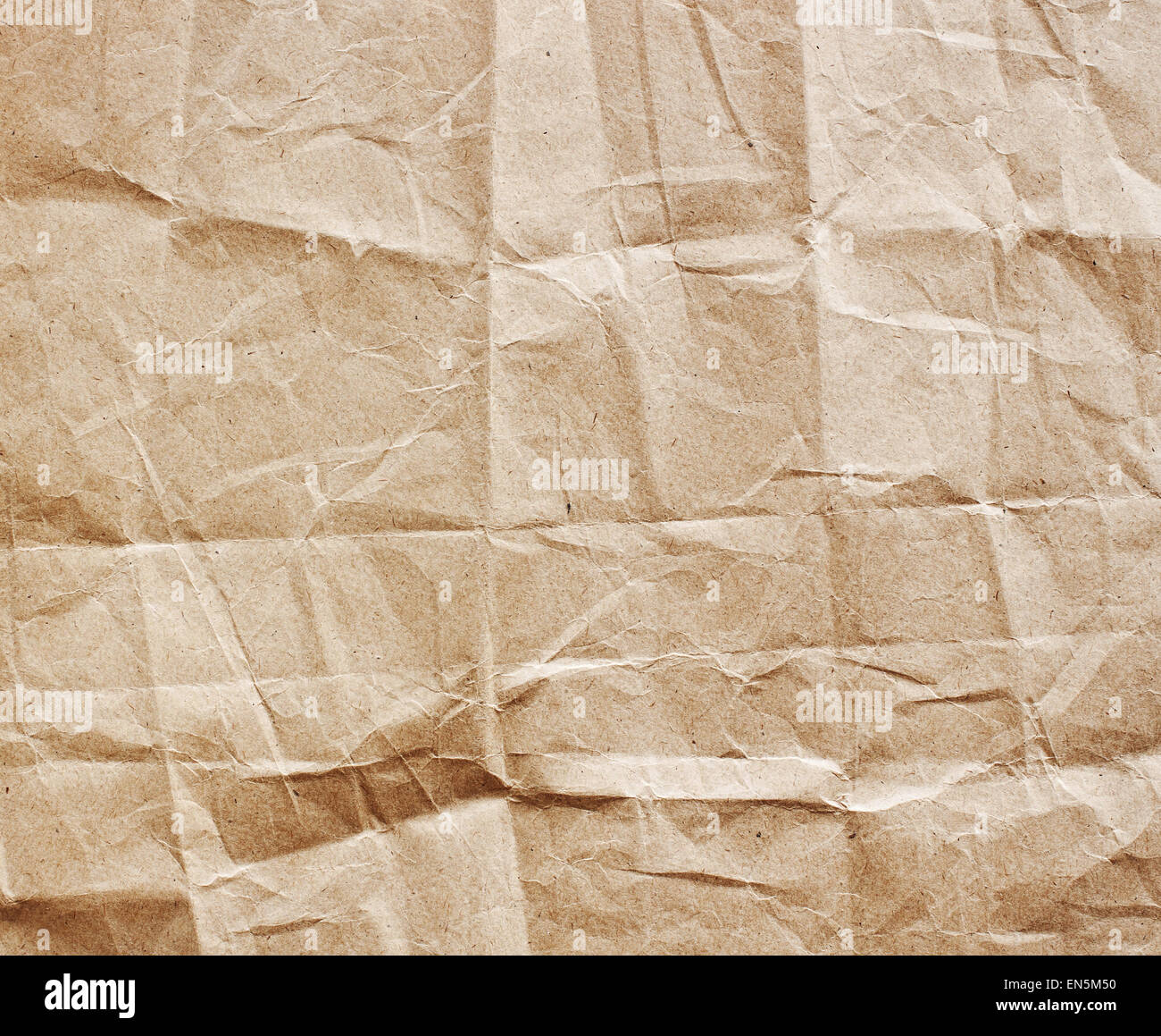 Alten Zerknittert Recyceltem Braun Papierstruktur Stockfotografie Alamy