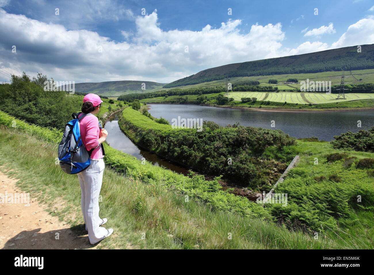 Stausee in Yorkshire, Großbritannien Stockfoto