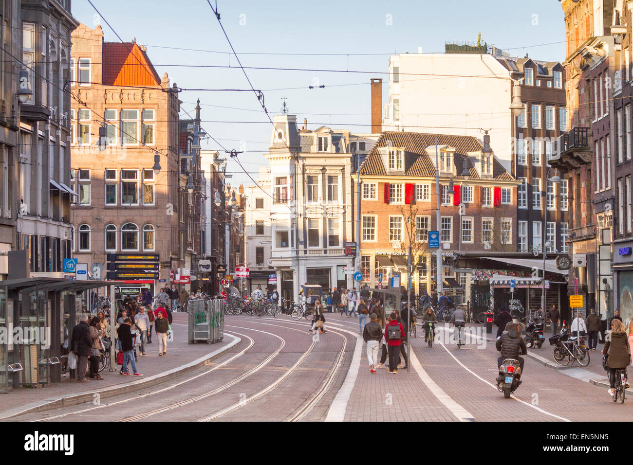Leidsestraat, Amsterdam, Holland Stockfoto