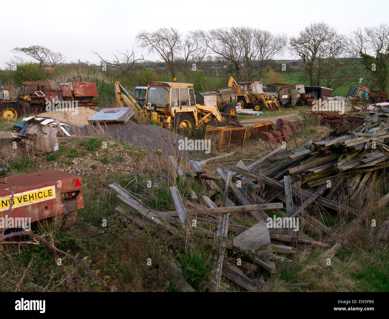 Alte Landmaschinen Stockfoto