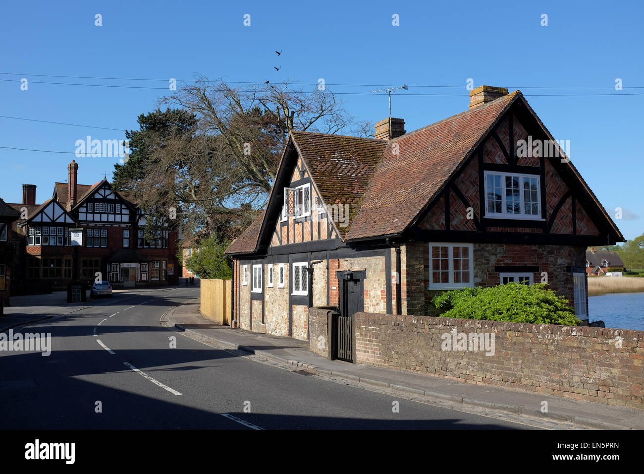 Beaulieu-Dorf in der neuen Gesamtstruktur Hampshire UK Stockfoto