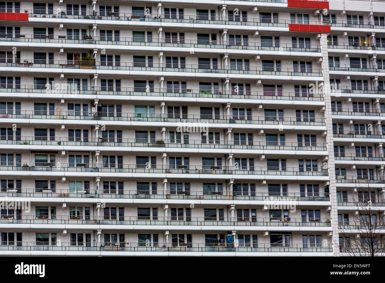 Wohnung Wolkenkratzer bis zu 25 Stockwerke bauen in Ther 1960, Ost-Berlin, über 2000 Wohnungen, Leipziger Straße, Berlin, Stockfoto