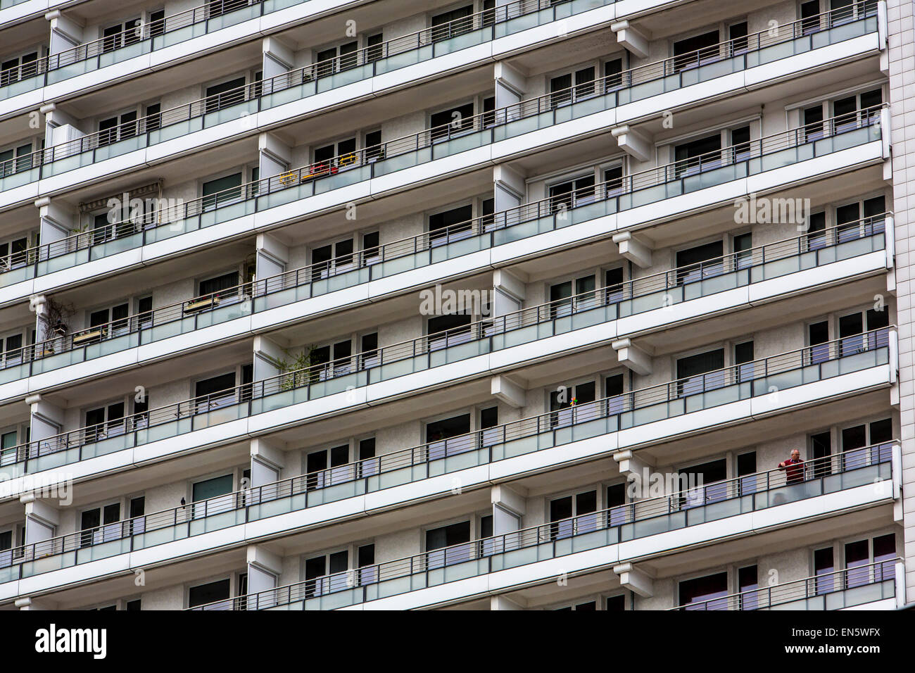 Wohnung Wolkenkratzer bis zu 25 Stockwerke bauen in Ther 1960, Ost-Berlin, über 2000 Wohnungen, Leipziger Straße, Berlin, Stockfoto
