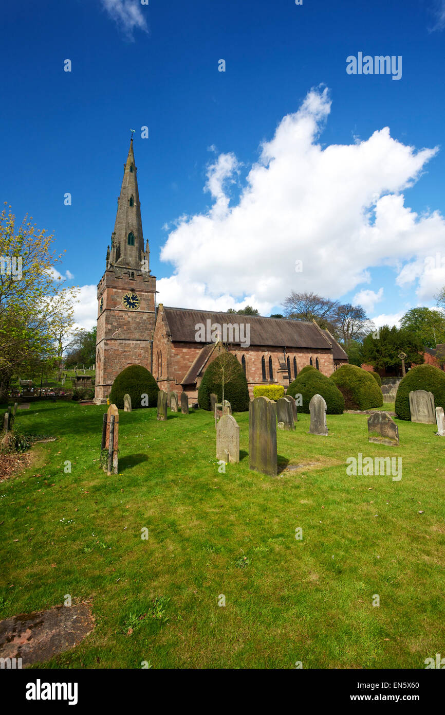 Kirche St. Benedikt Biscop Wombourne South Staffordshire England UK Stockfoto