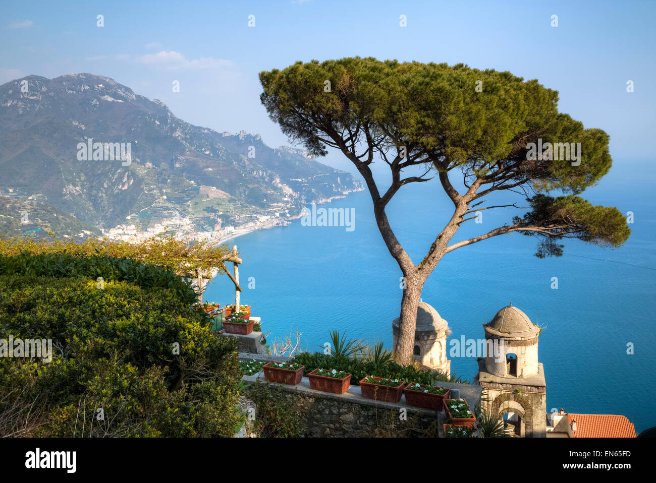 Villa Rufolo, Ravello, Amalfiküste, Kampanien, Italien Stockfoto