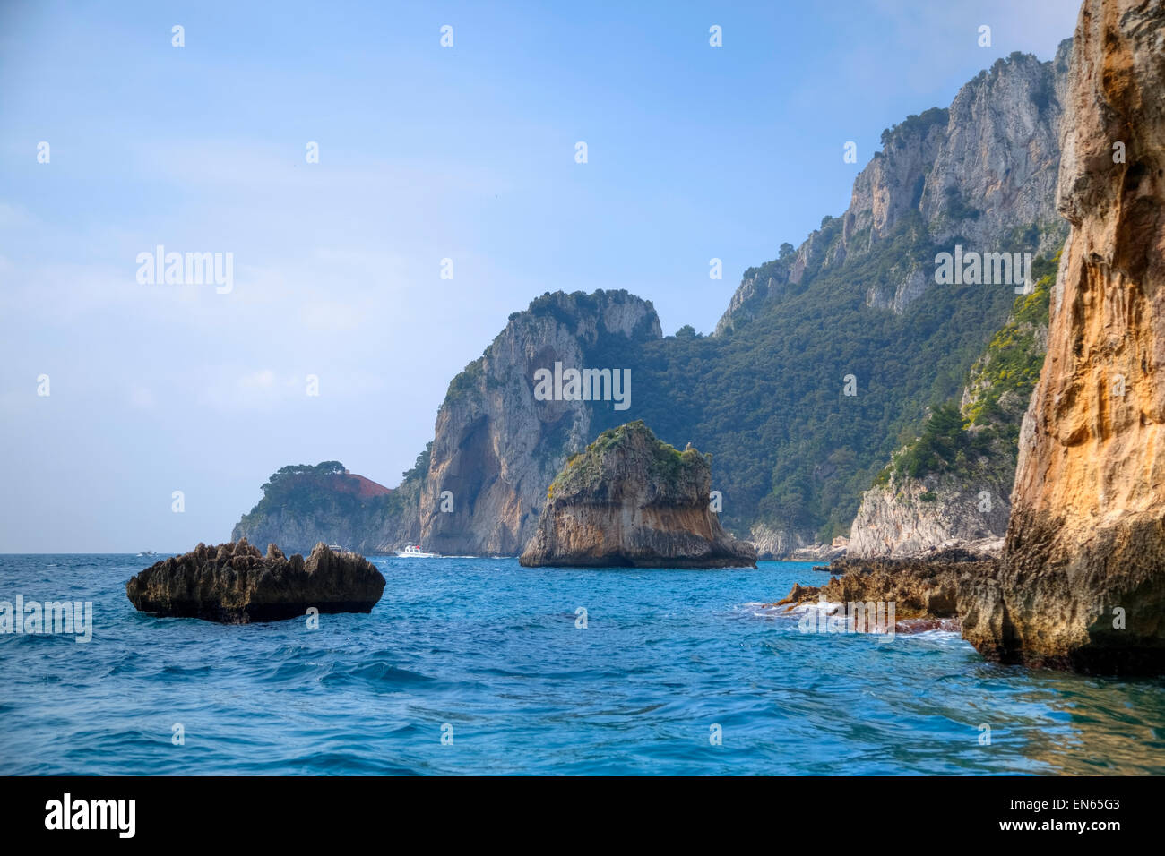 Punto Massullo, Capri, Neapel, Kampanien, Italien Stockfoto
