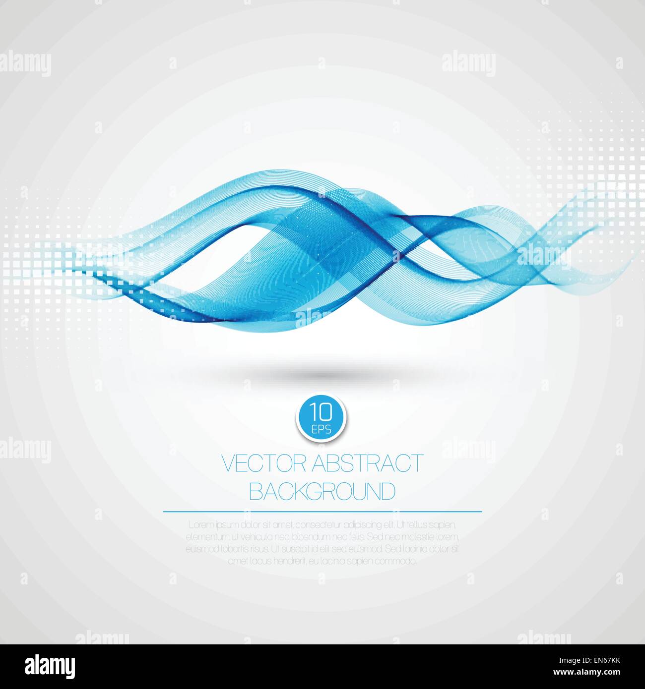 Wave Rauch abstrakten Hintergrund. Vektor-Illustration EPS10 Stock Vektor