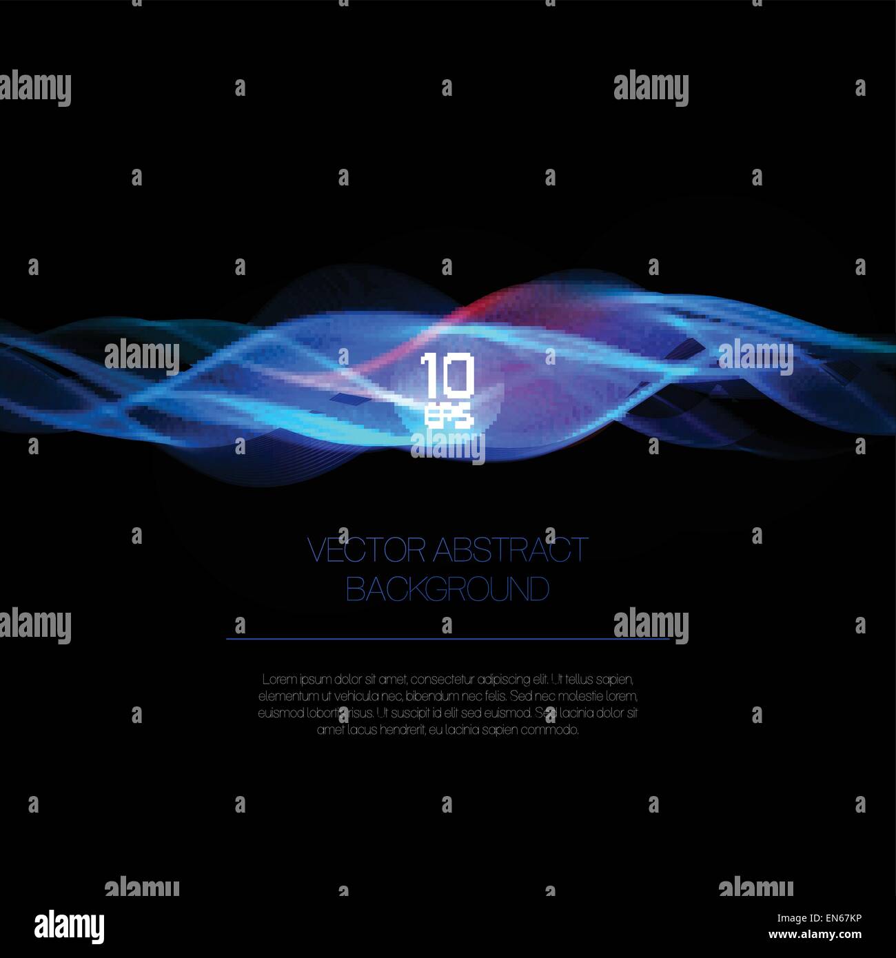 Wave Rauch abstrakten Hintergrund. Vektor-Illustration EPS10 Stock Vektor