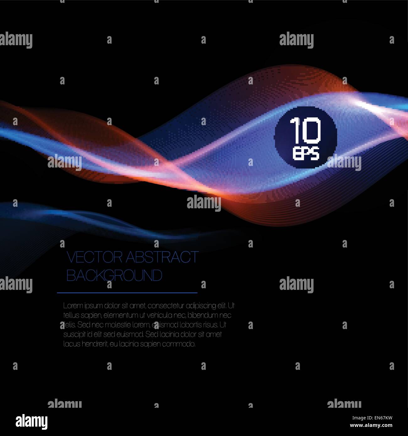 Wave Rauch abstrakten Hintergrund. Vektor-Illustration EPS10 Stock Vektor