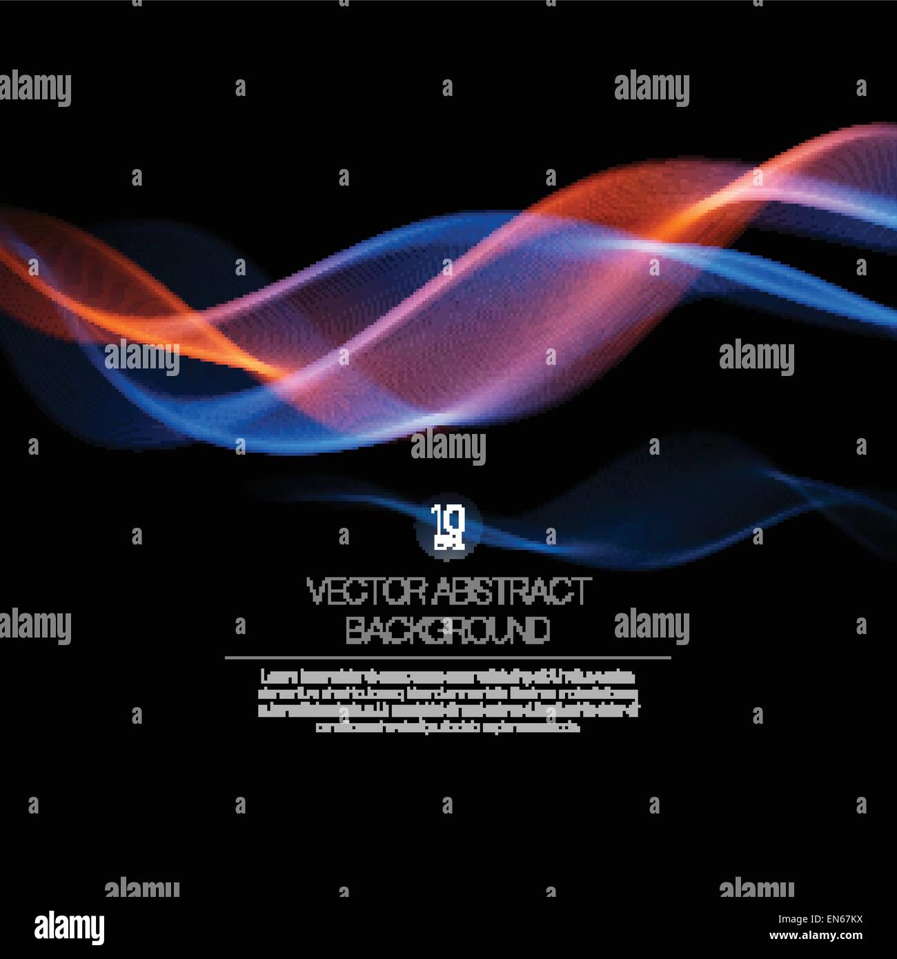 Wave Rauch abstrakten Hintergrund. Vektor-Illustration EPS10 Stock Vektor