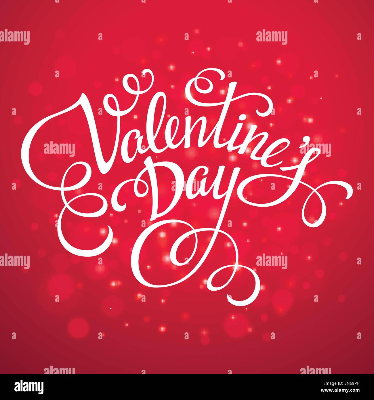 Typografie Valentinstagskarten Stock Vektor