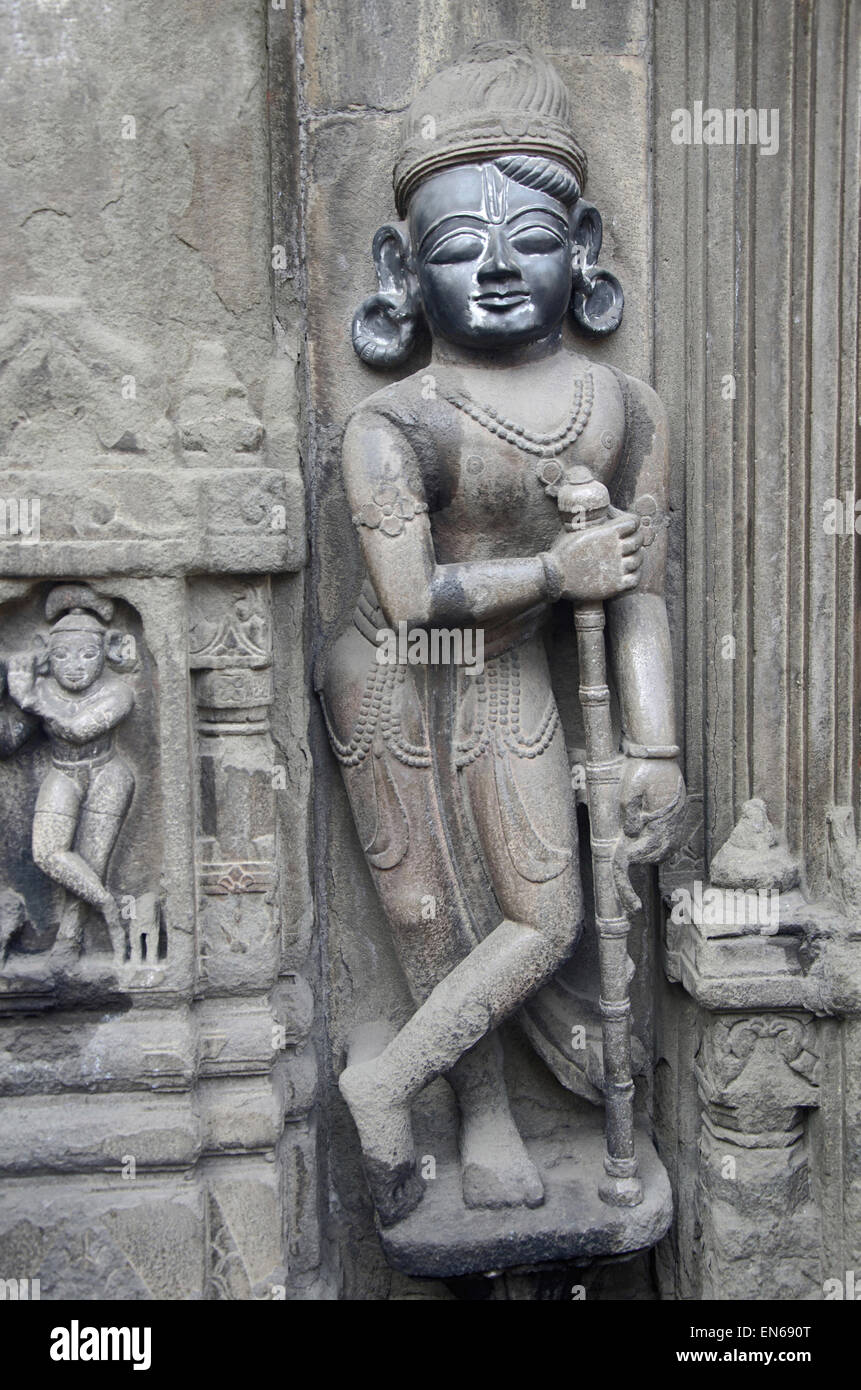 Idol von Gott, Trishund Ganapati Bügel, Pune, Maharashtra, Indien Stockfoto