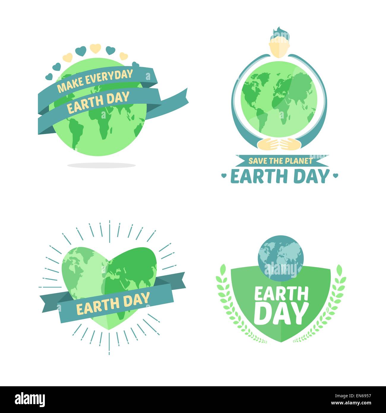 Earth Day Vektoren Stock Vektor