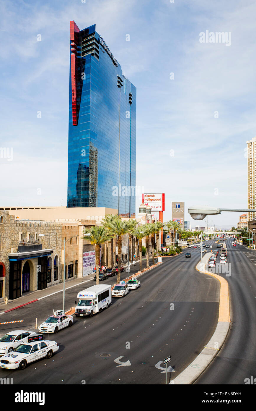 Las Vegas Stadtbild und Verkehr Stockfoto