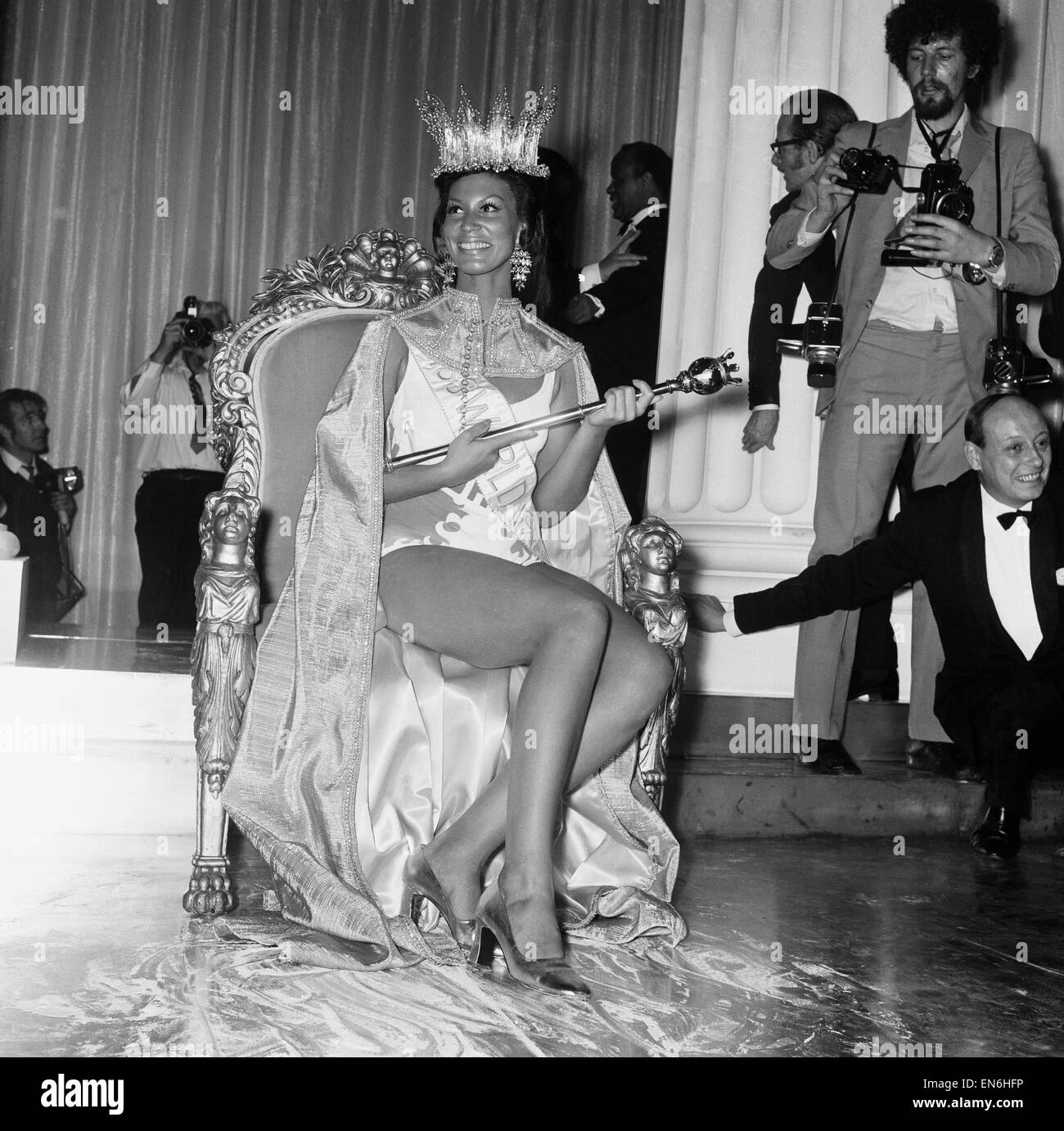 Miss WorldWettbewerb in der Royal Albert Hall, 20. November 1970. Miss