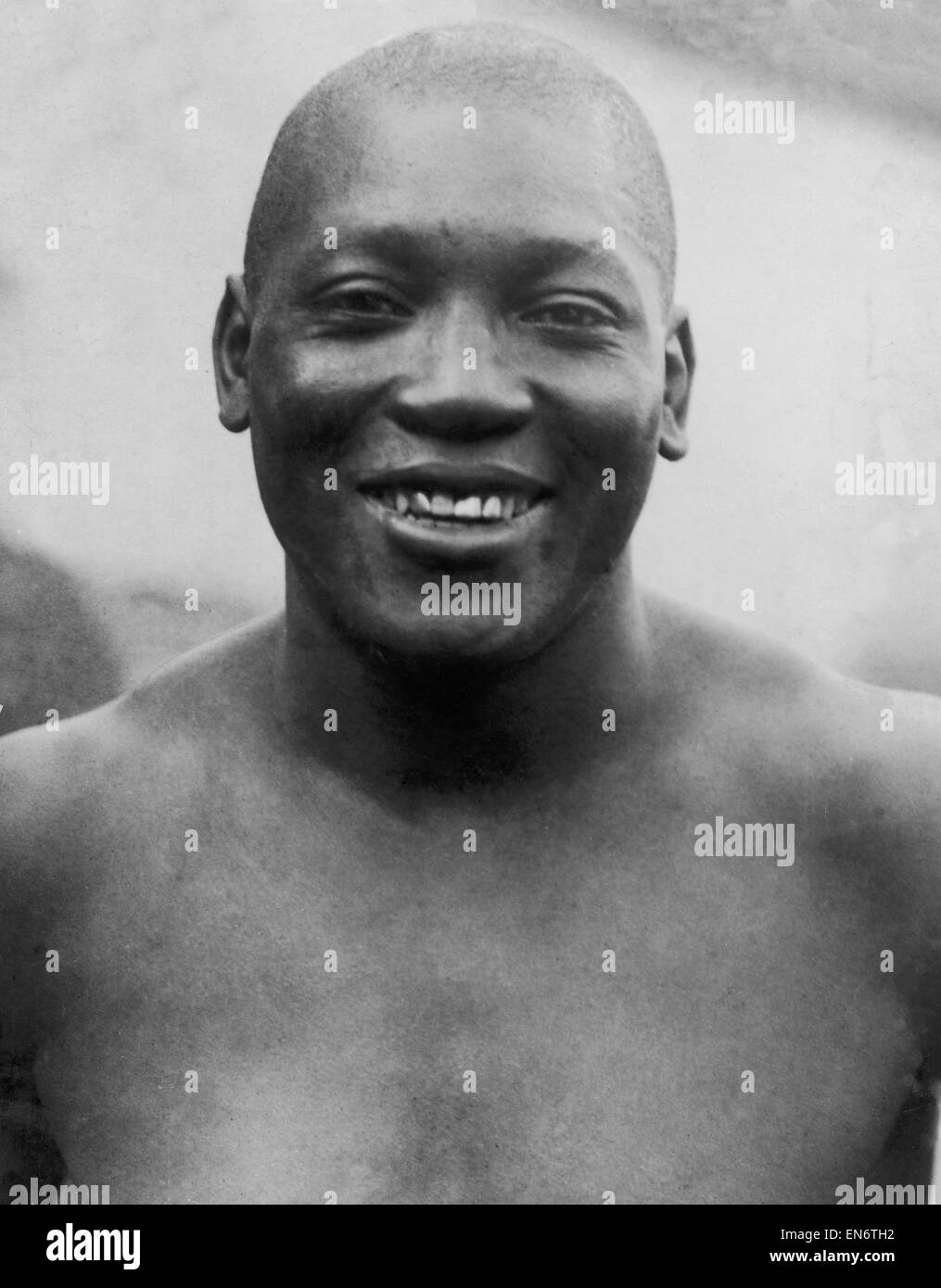 US-amerikanischer Boxer Jack Johnston Circa 20. April 1915 Stockfoto