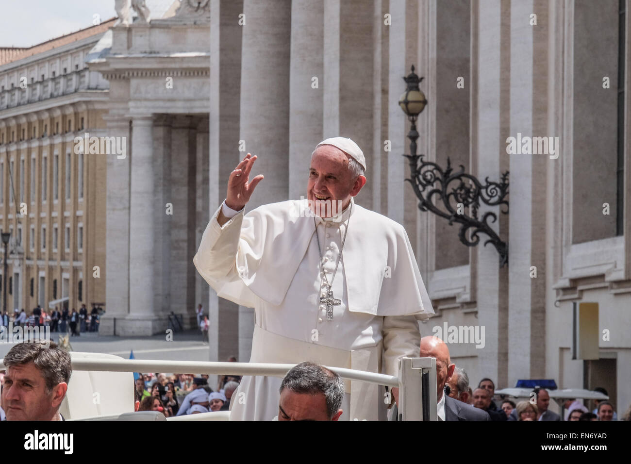 Vatikan. 29. April 2015. Franziskus, Generalaudienz 29. April 2015 Credit: wirklich einfach Star/Alamy Live-Nachrichten Stockfoto