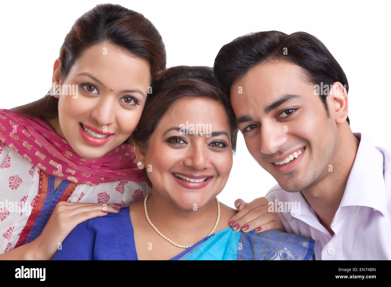 Porträt einer Familie Stockfoto