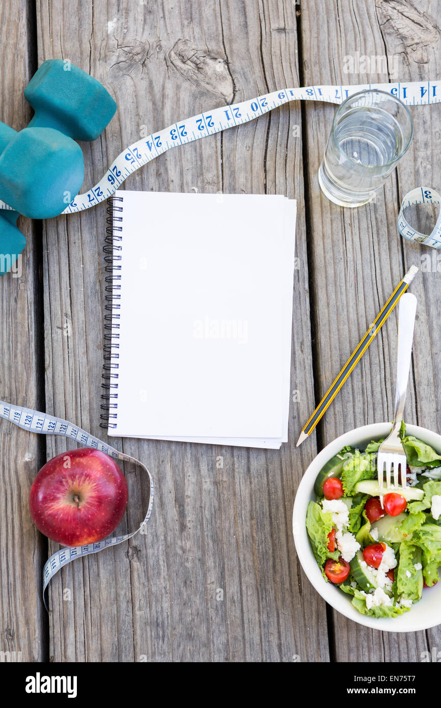 Gesunde Sachen für gesunden Lebensstil Stockfoto