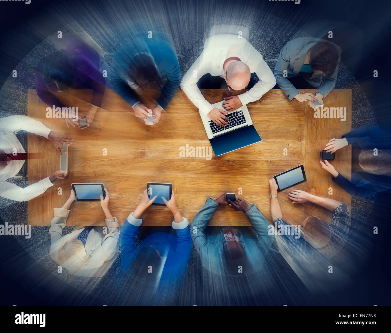 Menschen Conference Tabelle Geschäftstreffen Konzepte Stockfoto