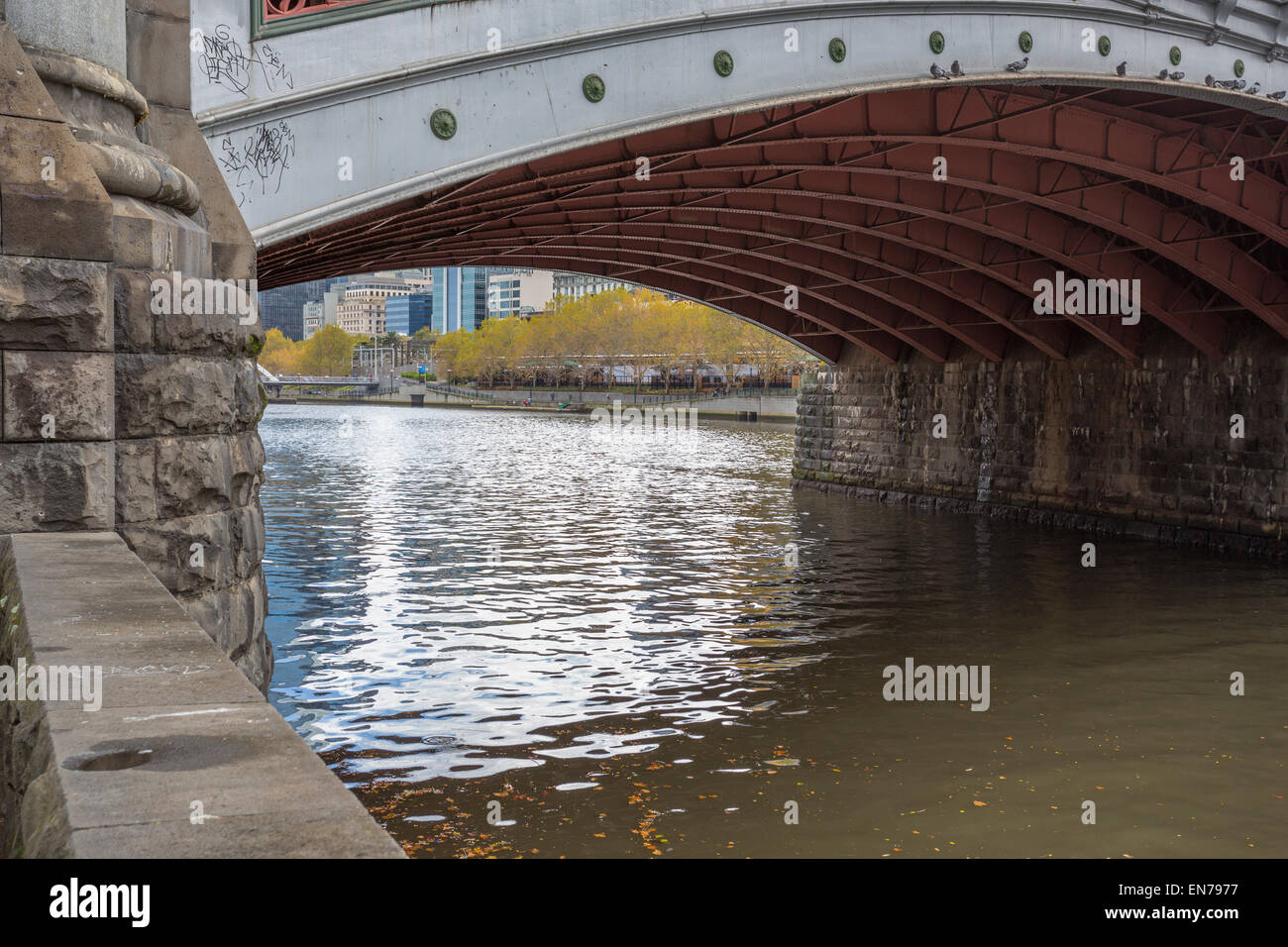 Princes Bridge, Innenstadt von Melbourne, Victoria, Australien Stockfoto