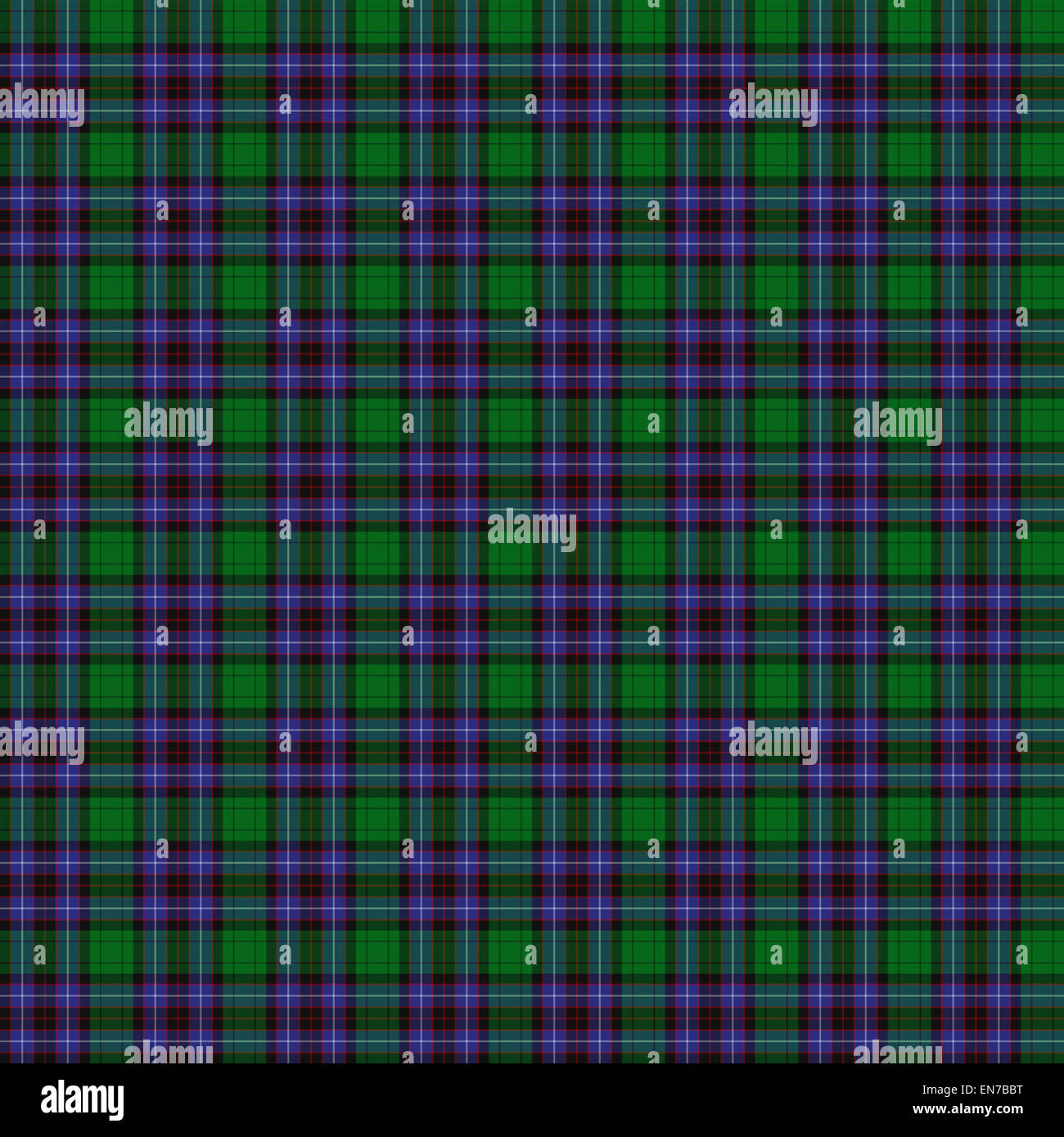 Eine nahtlose gemusterten Fliesen des Clans Hunter Peebleshire Tartan. Stockfoto