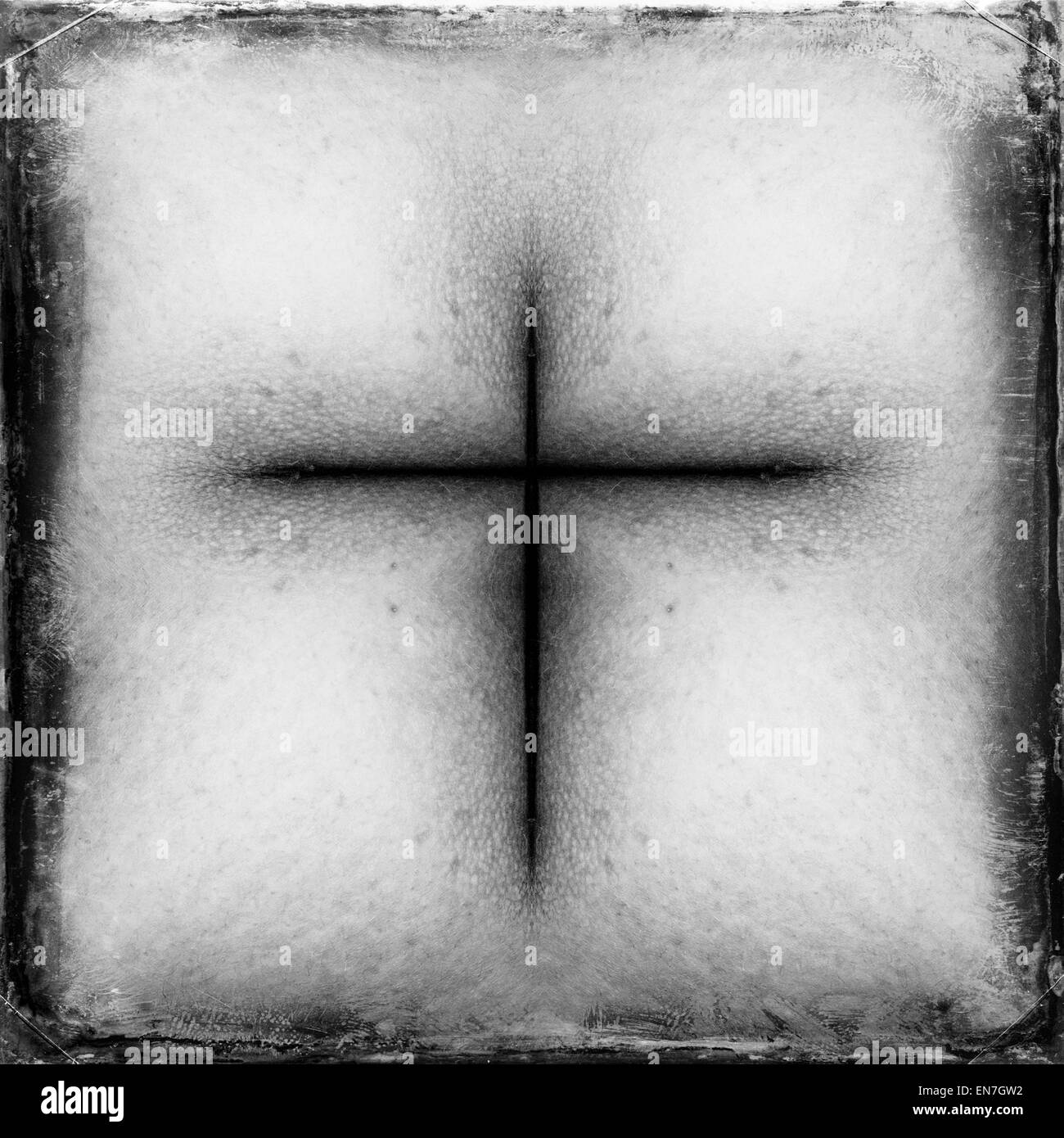 Vintage Cross silhouette Stockfoto