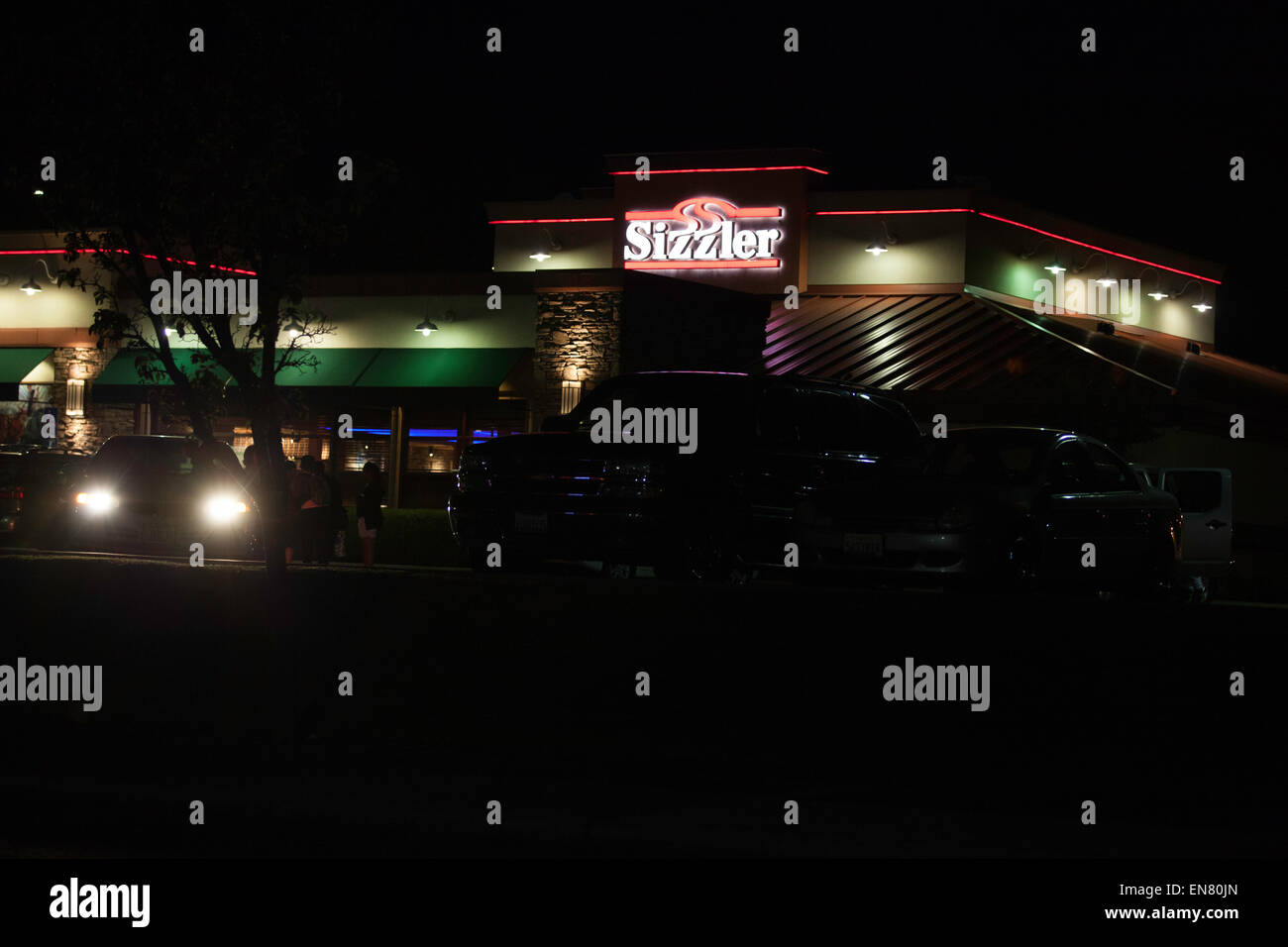 Ein Sizzler Steakhouse in Modesto, Kalifornien Stockfoto