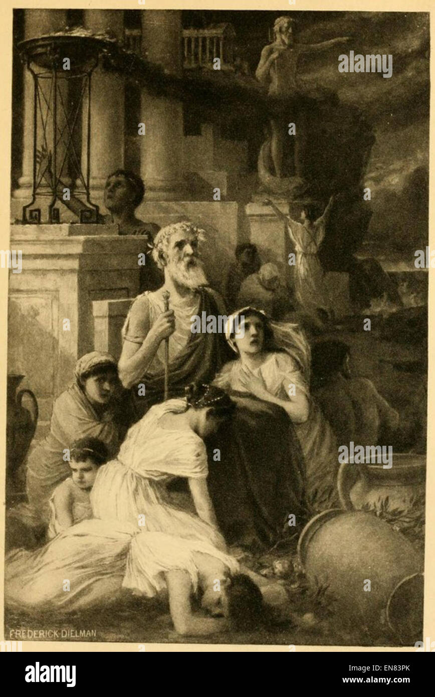 TOLAND(1893) pic05 eine fromme Familie geschützt, gespeichert (Künstler Frederick Dielman) Stockfoto