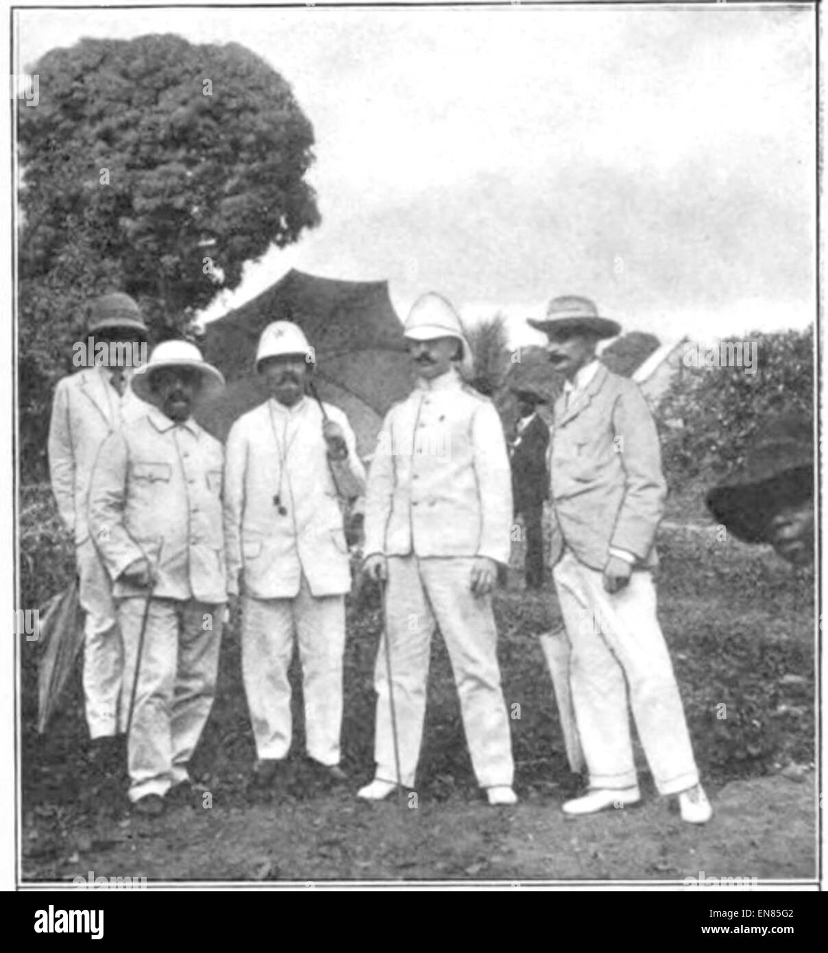 (1907) 01 der ausländischen Consules nach Liberia Stockfoto