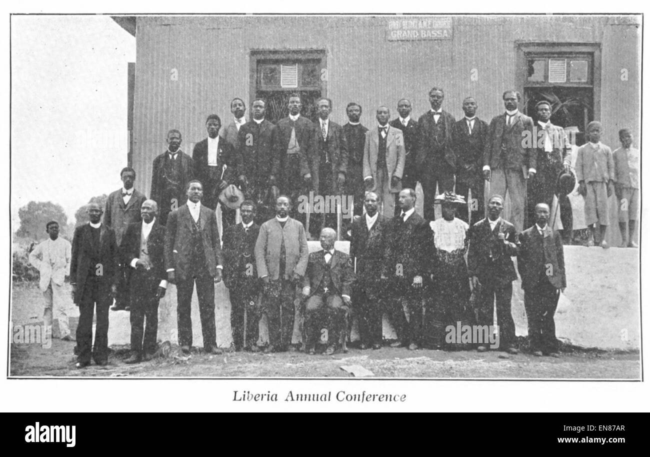 Heard veröffentlicht 1910 die Arbeiten der A.M.E. Liberia Annual Conference, die sich mit den religiösen und sozialen Entwicklungen in Liberia während des frühen 20. Jahrhunderts befasst. Stockfoto