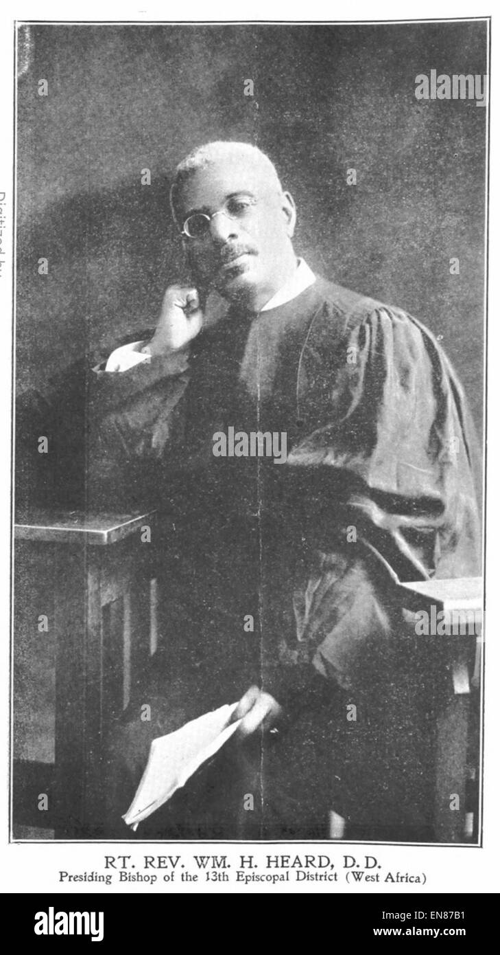 Heard(1910) William H. gehört, A.M.E. Bischof von Westafrika Stockfoto