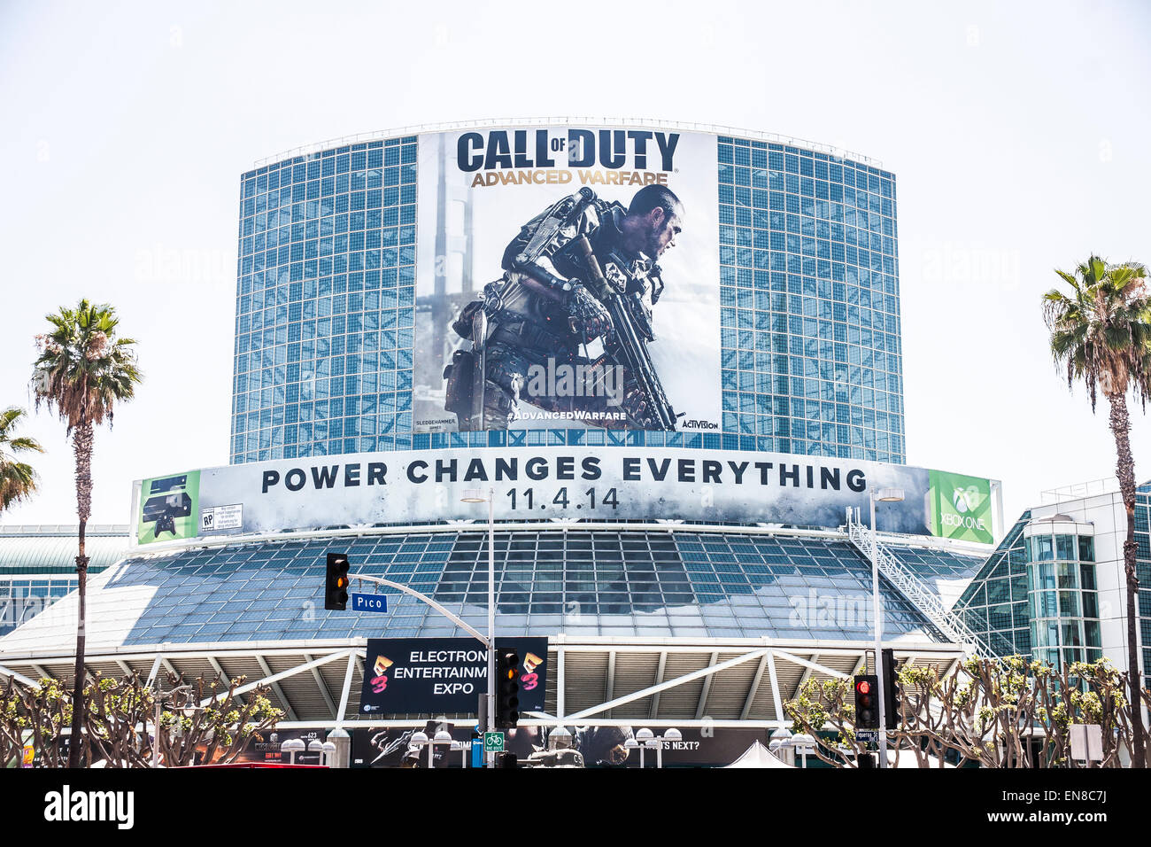 Das Los Angeles Convention Center bei der Eröffnung 2014 E3 - Electronic Entertainment Expo. Stockfoto