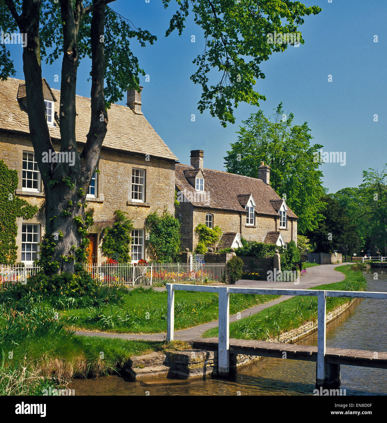 Senken Sie Schlachten, die Cotswolds, Gloucestershire England UK Stockfoto