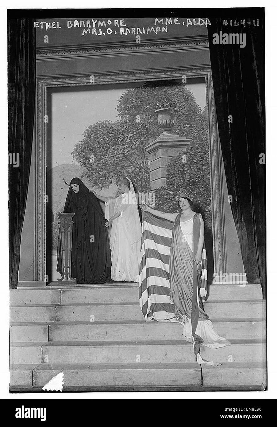 Ethel Barrymore, Mme Alda, Frau O Harriman Stockfoto