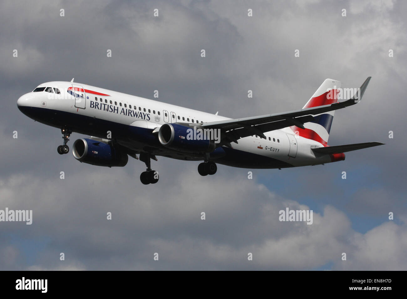 BA BRITISH AIRWAYS A320 MIT SHARKLETS WINGLETS Stockfoto